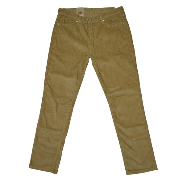 Levis 511 Slim Fit Corduroy Jeans Men's Size 36x32 Stretch Harvest Gold Beige - Picture 7 of 13